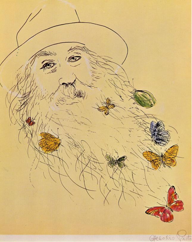 Walt Whitman por Gregorio Prieto