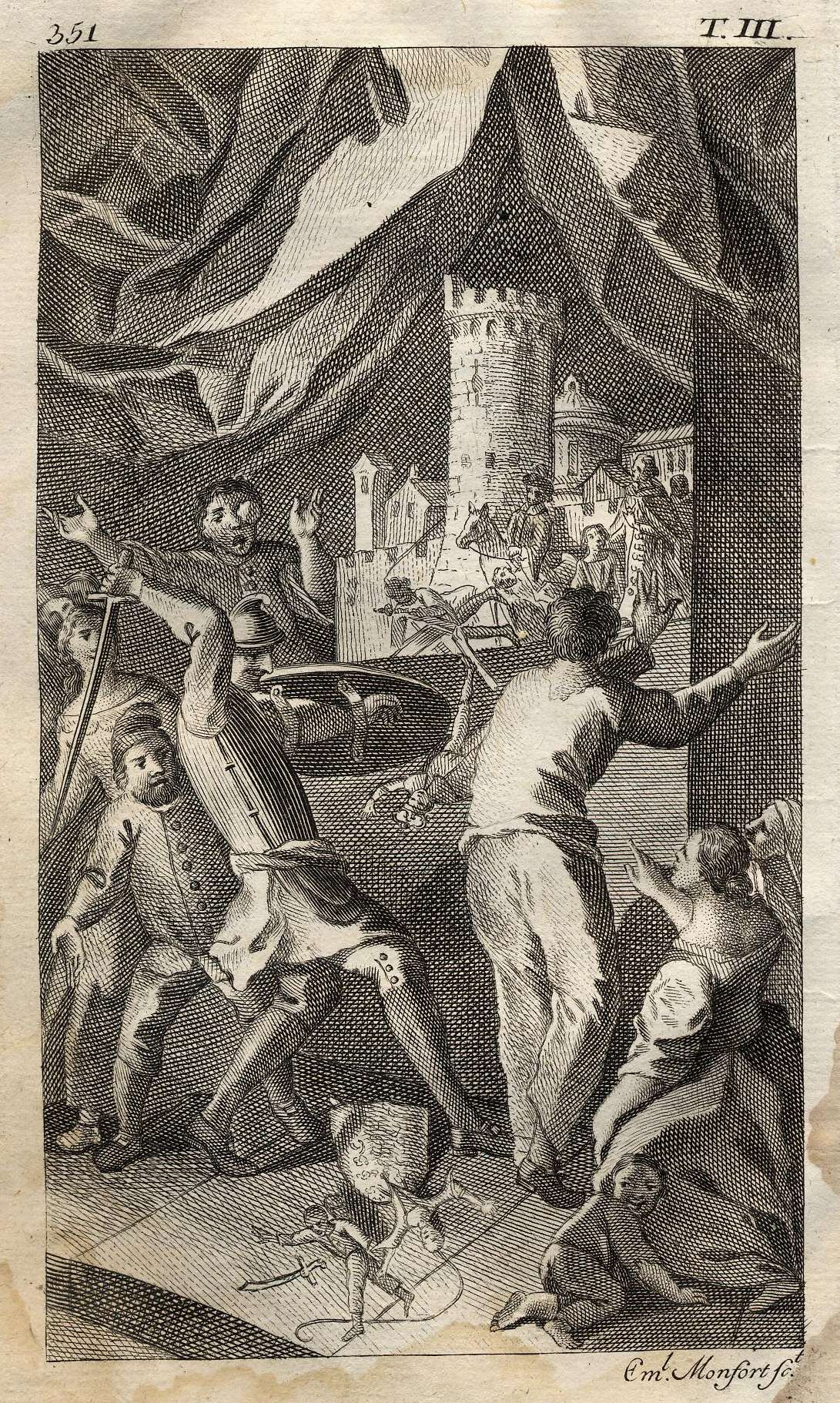MONFORT - Don Quijote, La batalla con los títeres de Maese Pedro, 1771