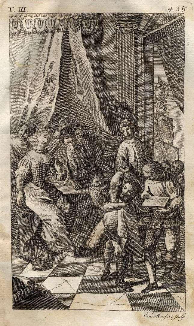 MONFORT - Don Quijote, Sancho no quiere dejarse lavar, 1771