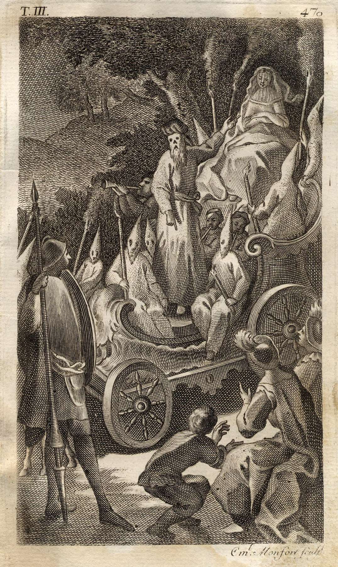 MONFORT - Don Quijote, Un carro de los que llaman triunfales, 1771