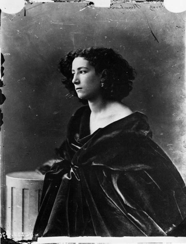 Sarah Bernhardt by Felix Nadar, 1866