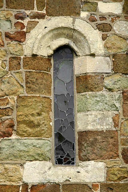 Saint Margaret´s Church, Keddington. Norman window.