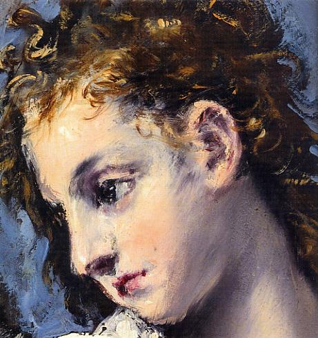 EL GRECO - La Virgen con Santa Inés y Santa Martina, detalle. Washington , National Gallery of Art