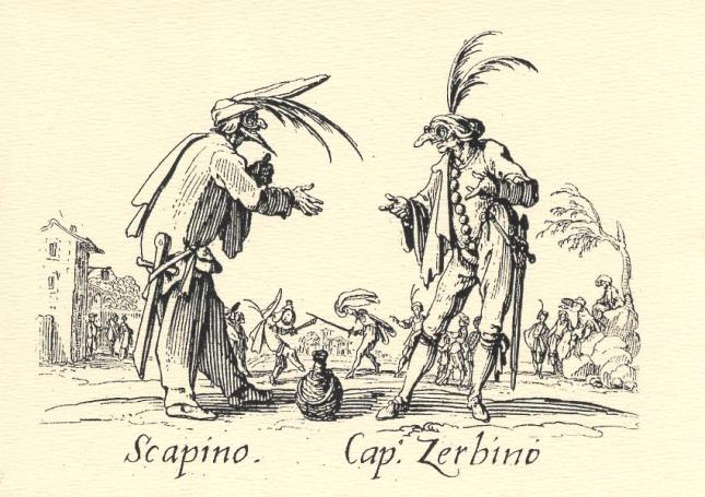 Jacques Callot, Scapino and Cap. Zerbino